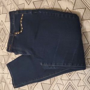 Michael Kors Dark Blue Ankle Cut Jeans